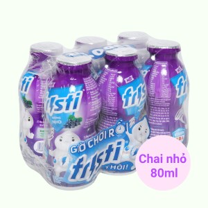 Sữa chua uống FRISTI nho hộp 80ml lốc 6