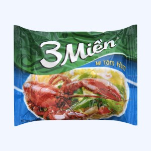 Mì ăn liền UNIBEN 3 MIỀN THƯỜNG tôm hùm bịch 65g