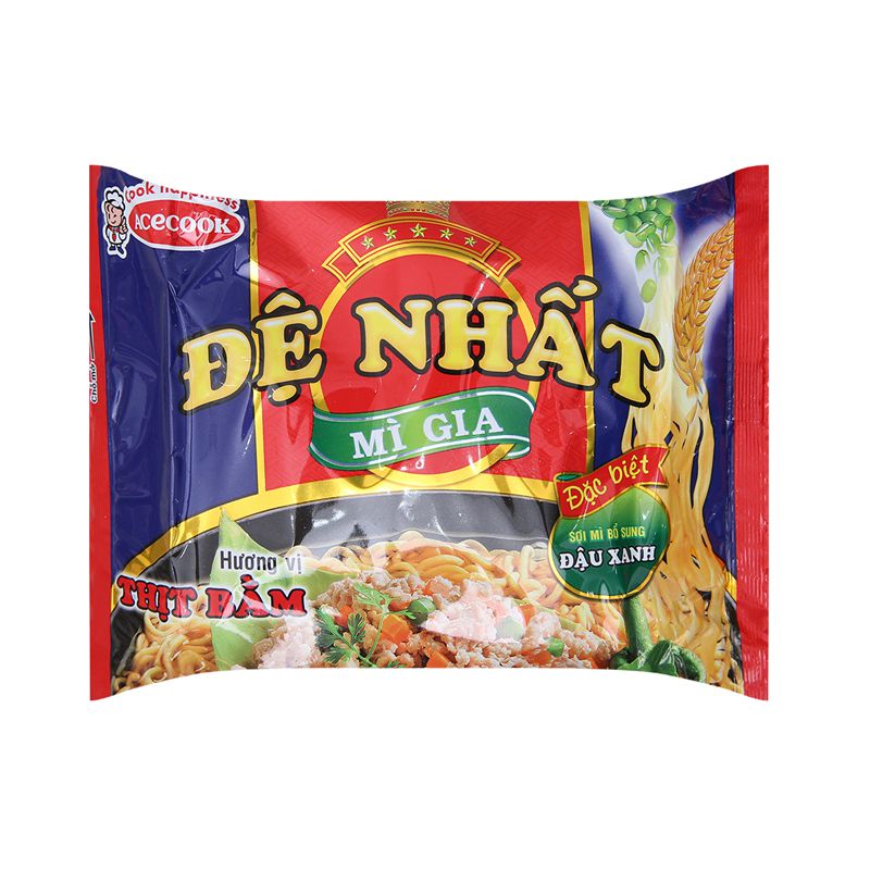 Mì ăn liền ACECOOK ĐỆ NHẤT thịt bằm bịch 90g