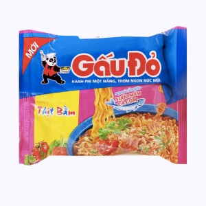 Mì ăn liền ASIA FOODS GẤU ĐỎ thịt bằm bịch 64g