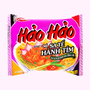 Mì ăn liền ACECOOK HẢO HẢO sate hành tím bịch 75g
