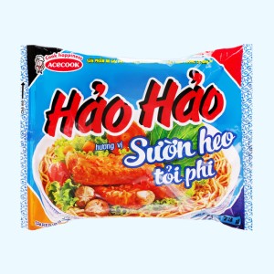 Mì ăn liền ACECOOK HẢO HẢO sườn heo tỏi phi bịch 73g