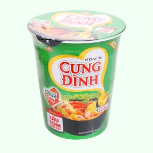 Mì ăn liền MICOEM CUNG ĐÌNH tôm chua cay ly 65g