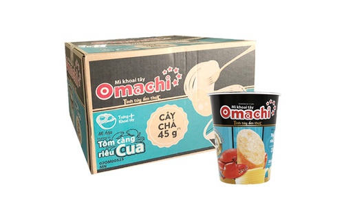 Mì ăn liền MASSAN OMACHI tôm càng riêu cua thanh cua ly 113g thùng 24