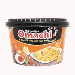 Mì ăn liền MASSAN OMACHI trộn xốt tôm phô mai trứng muối tô 105g