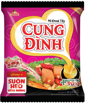 Mì ăn liền MICOEM CUNG ĐÌNH sườn heo hầm măng bịch 80g
