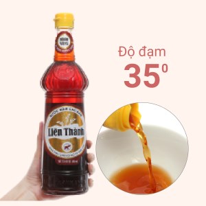 Nước mắm LIÊN THÀNH cao đạm 35 độ đạm chai thủy tinh nhãn vàng 600ml