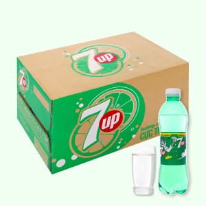 Pepsico 7UP chanh chai 390ml thùng 24