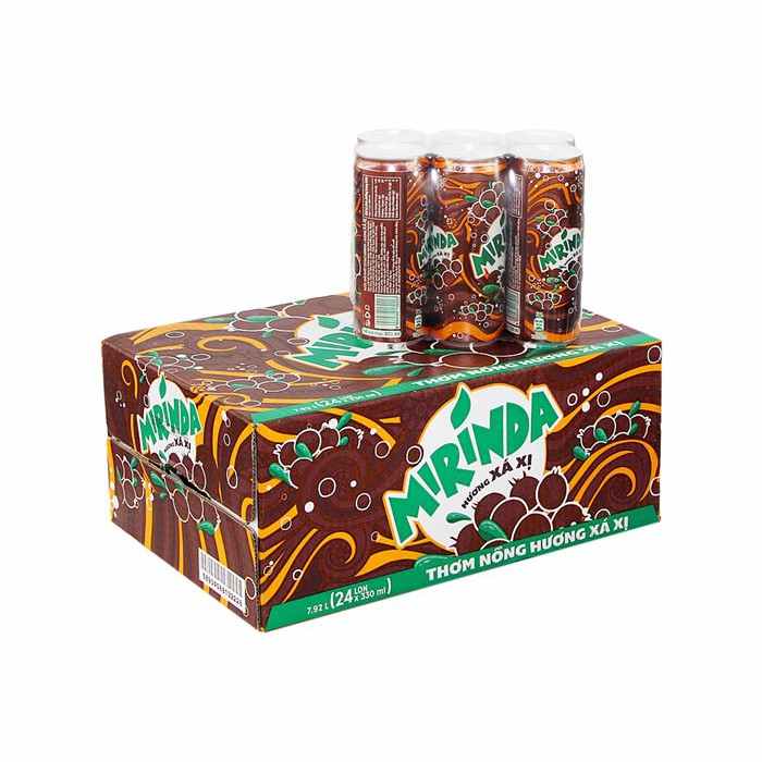 Pepsico MIRINDA xá xị lon 330ml thùng 24