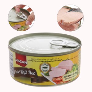 Đồ hộp pate thịt VISSAN hộp 170g