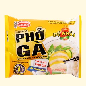 Phở ăn liền ACECOOK ĐỆ NHẤT vị Gà bịch 65g