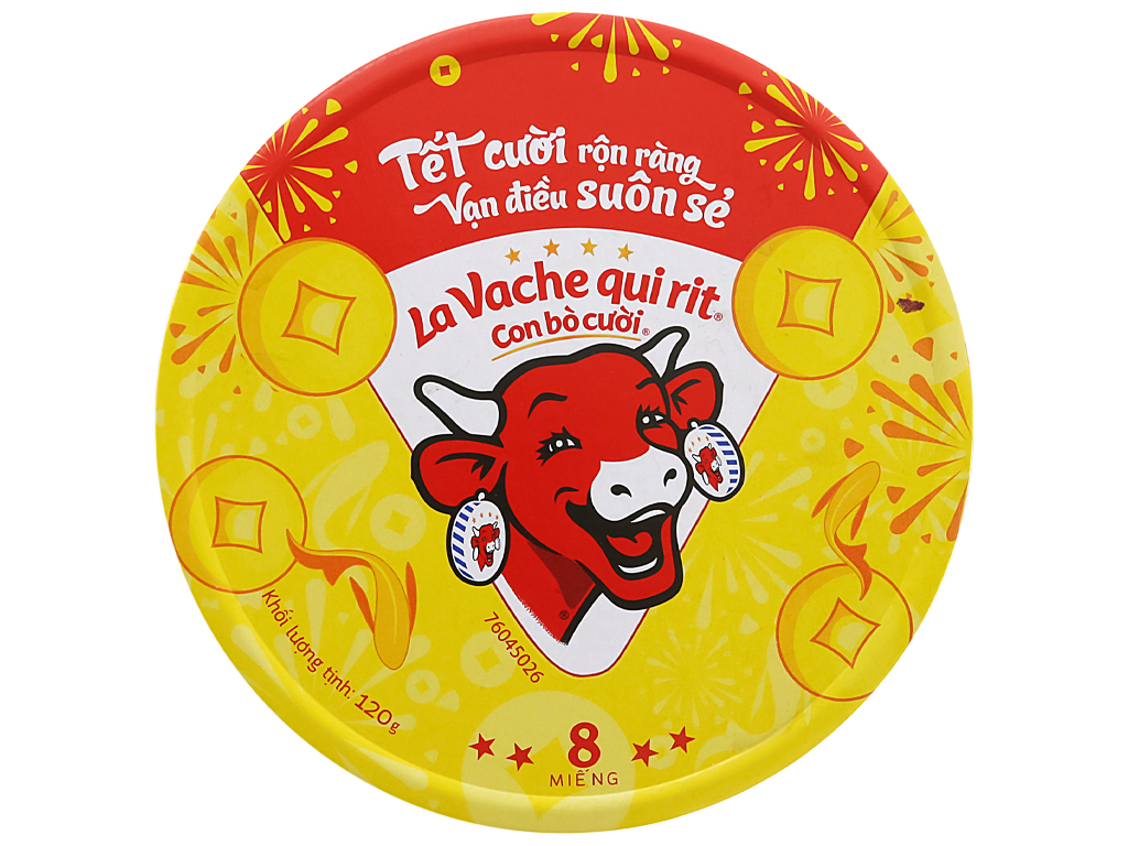 Phô Mai Con Bò Cười Tròn Hộp 120g x8