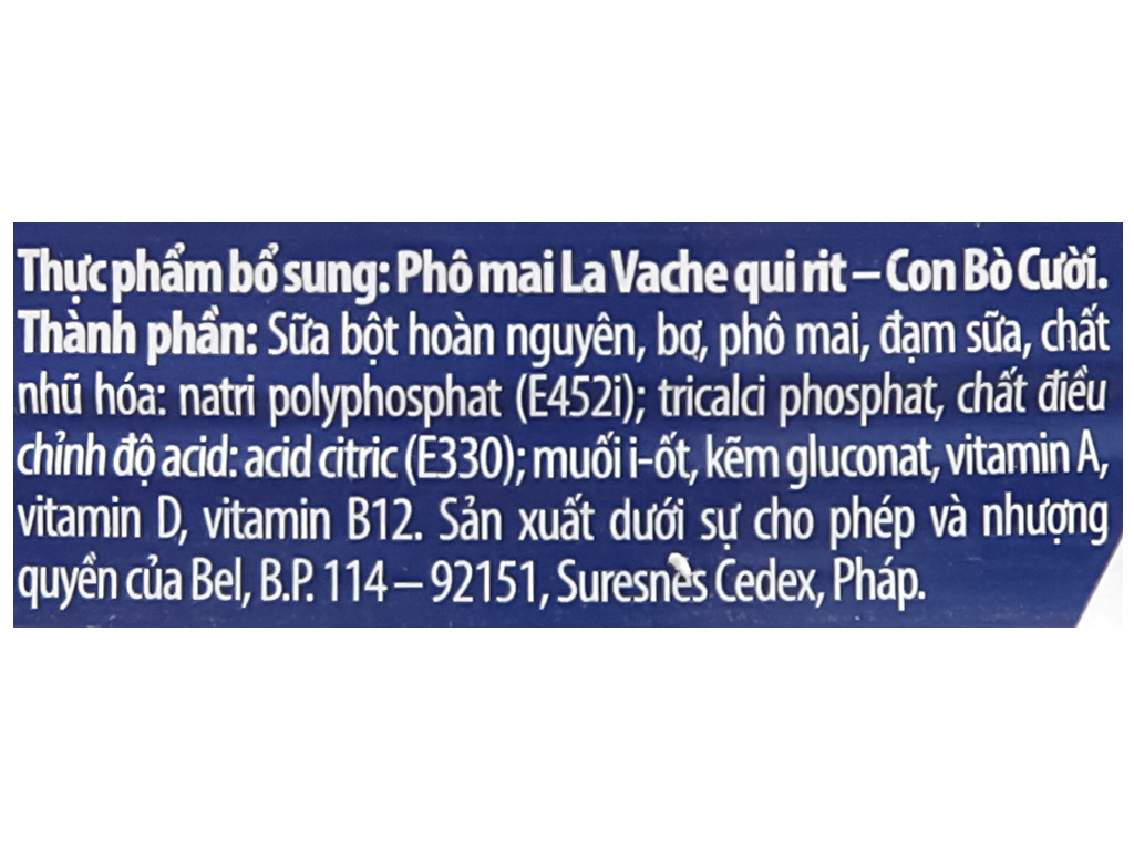 Phô Mai Con Bò Cười Tròn Hộp 120g x8