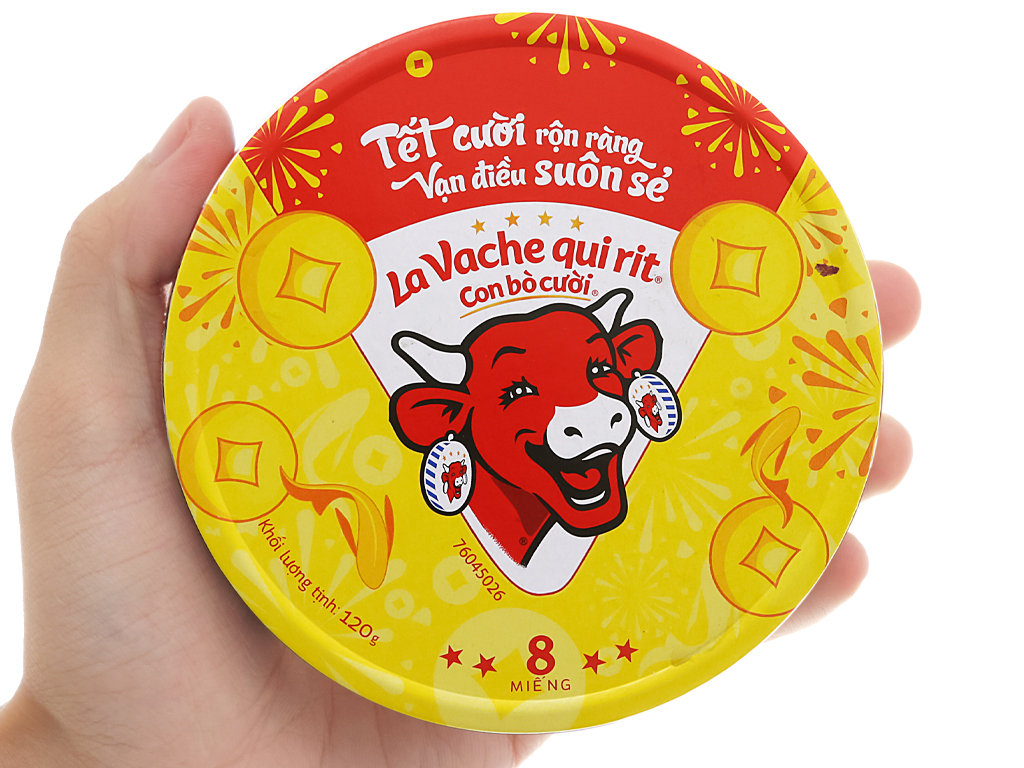 Phô Mai Con Bò Cười Tròn Hộp 120g x8