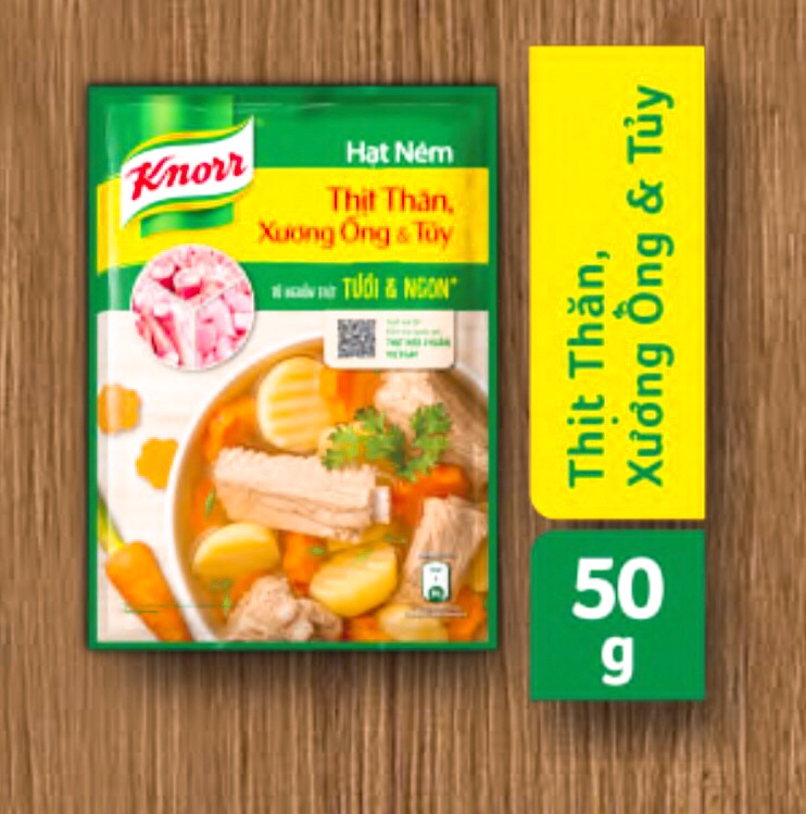 Hạt nêm KNORR thịt thăn xương ống tủy bịch 50g