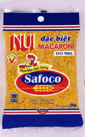 Nui khô SAFOCO macaroni chữ c bịch 500g
