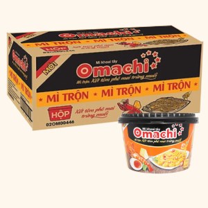 Mì ăn liền MASSAN OMACHI trộn xốt tôm phô mai trứng muối tô 105g thùng 12