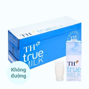 Sữa tiệt trùng TH TRUE MILK nguyên chất hộp 1.0 lít thùng 12