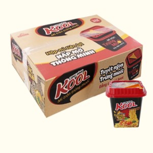 Mì ăn liền MICOEM KOOL trộn trứng muối ly 90g thùng 12