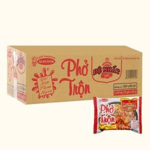 Phở ăn liền trộn ACECOOK ĐỆ NHẤT vị cay bịch 84g thùng 18