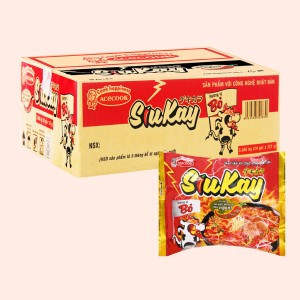 Mì ăn liền ACECOOK SIU KAY vị Bò bịch 128g thùng 24