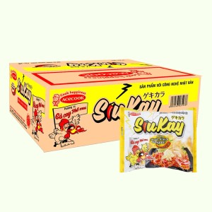 Mì ăn liền ACECOOK SIU KAY vị Gà cay phô mai bịch 128g thùng 24