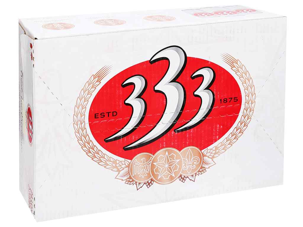Bia SABECO SAIGON 333 lon 330ml thùng 24