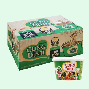 Mì ăn liền MICOEM CUNG ĐÌNH tôm chua cay tô 85g thùng 12