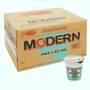 Mì ăn liền ACECOOK MODERN phá lấu ly 65g thùng 24