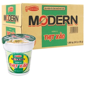 Mì ăn liền ACECOOK MODERN thịt xào ly 65g thùng 24