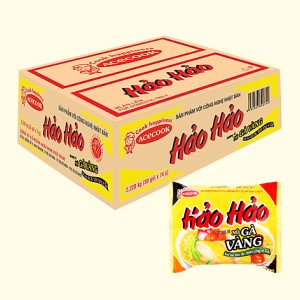 Mì ăn liền ACECOOK HẢO HẢO gà vàng bịch 75g thùng 30