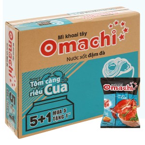 Mì ăn liền MASSAN OMACHI tôm càng riêu cua bịch 80g thùng 30