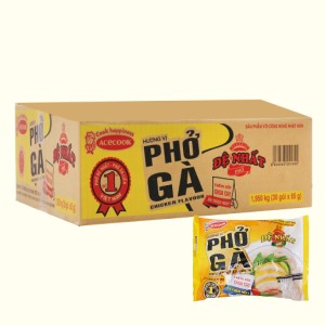 Phở ăn liền ACECOOK ĐỆ NHẤT vị Gà bịch 65g thùng 30