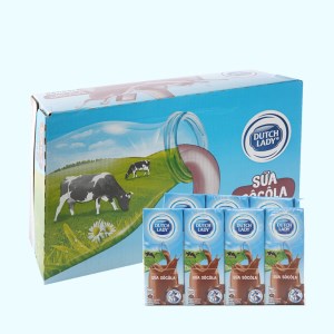 Sữa tiệt trùng DUTCH LADY socola hộp 180ml thùng 48
