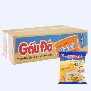 Cháo ăn liền ASIA FOODS GẤU ĐỎ cá bịch 50g