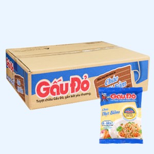 Cháo ăn liền ASIA FOODS GẤU ĐỎ thịt bằm bịch 50g