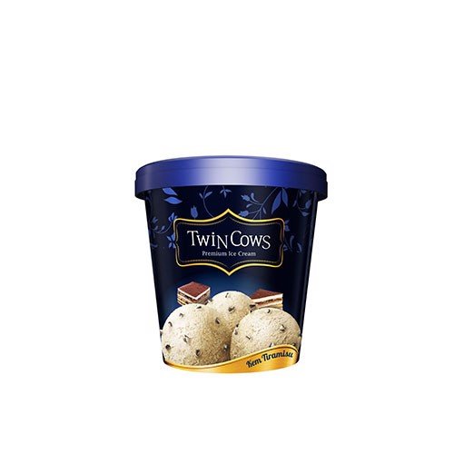Kem ăn VINAMILK TWIN COWS tiramisu ly 100ml