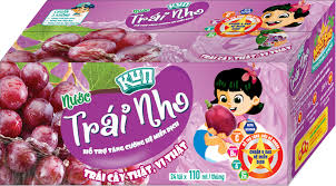 Sữa chua uống LIF KUN vị nho ép bịch 110ml thùng 24