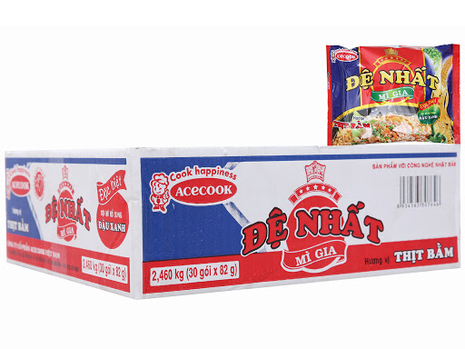 Mì ăn liền ACECOOK ĐỆ NHẤT thịt bằm bịch 90g thùng 30
