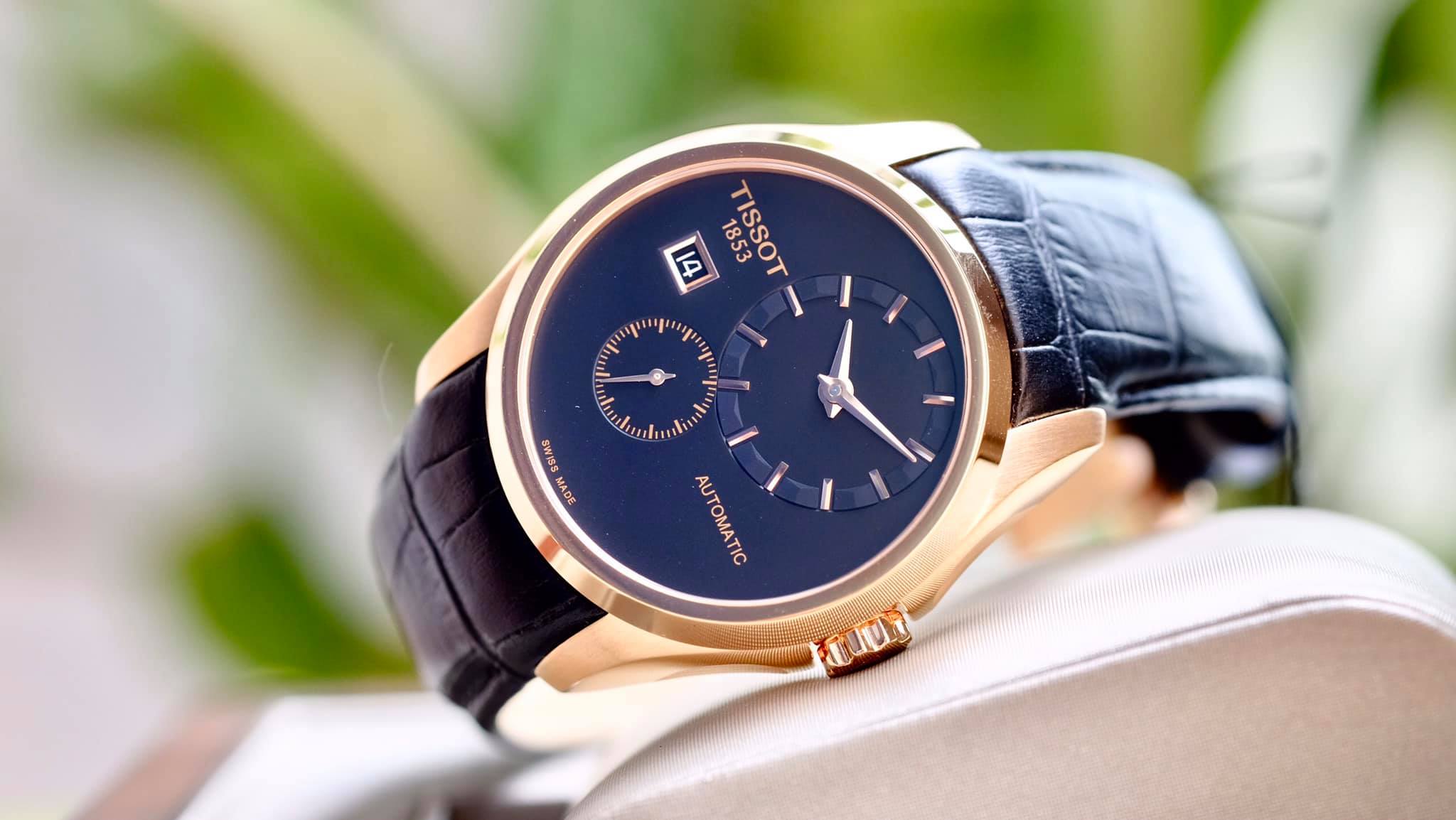 ĐỒNG HỒ TISSOT COUTURIER BLACK DIAL BLACK LEATHER T035.428.36.051.00 ( T0354283605100 )