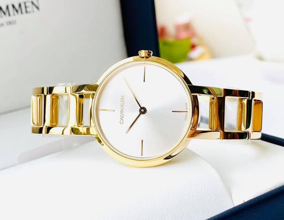 ĐỒNG HỒ NỮ CALVIN KLEIN CHEERS SILVER DIAL LADIES WATCH K8N23546