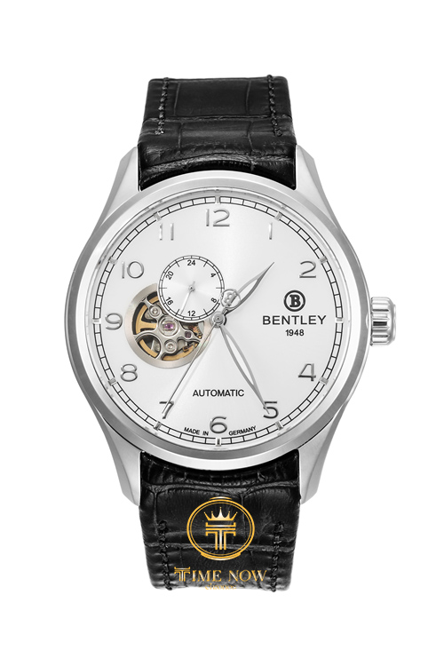ĐỒNG HỒ BENTLEY BL1684-35WWB DÂY NÂU VIỀN THÉP MẶT TRẮNG