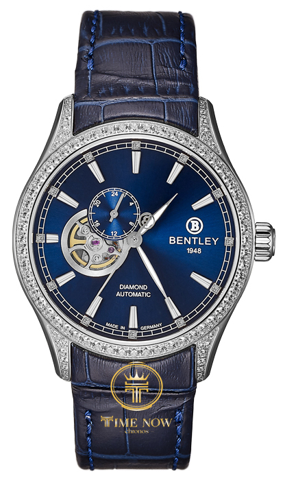 ĐỒNG HỒ NAM BENTLEY BL1784-252WNN-S2 DIAMOND BLUE TONE DÂY DA