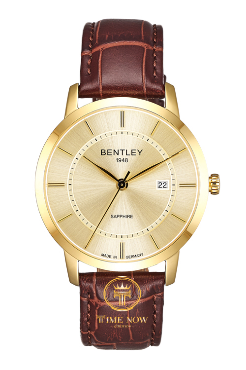 ĐỒNG HỒ NAM BENTLEY BL1806-10MKKD QUARTZ CASE GOLD DÂY DA
