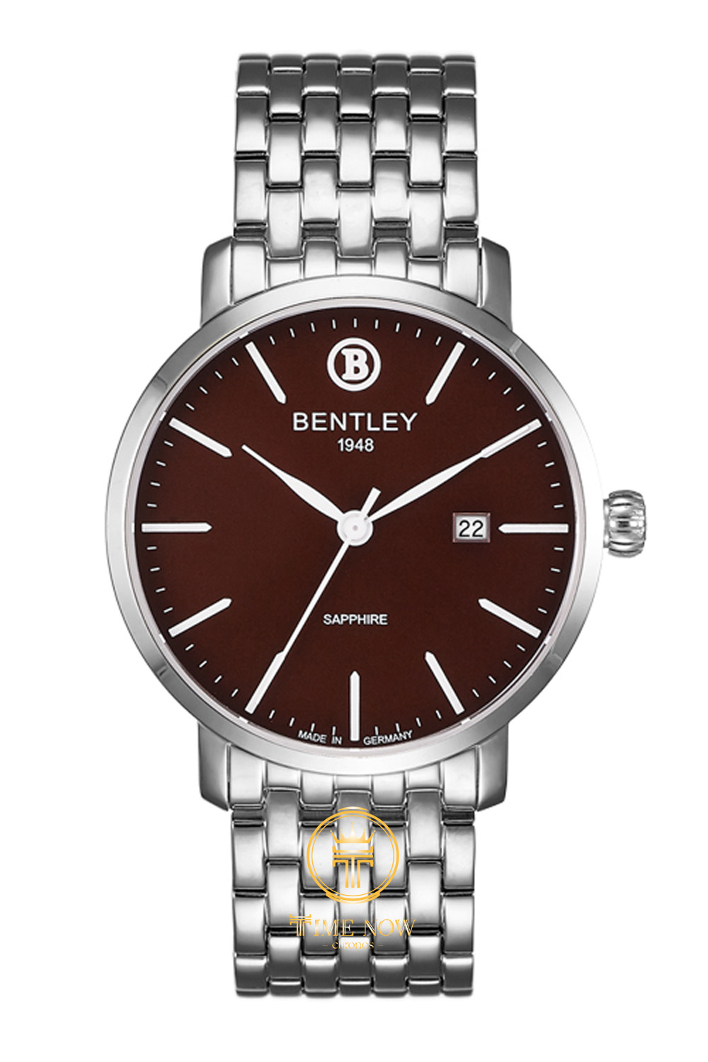 ĐỒNG HỒ NAM BENTLEY BL1811-10MWDI CLASSIC TONE SILVER DÂY KIM LOẠI