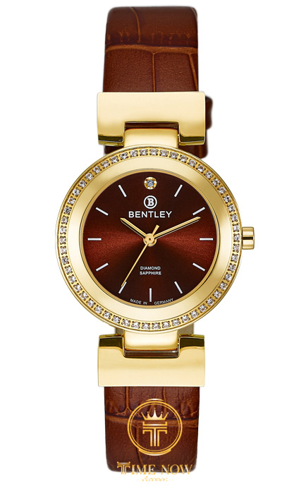 ĐỒNG HỒ NỮ BENTLEY BL1858-102LKDD QUARTZ RED DIAL CASE GOLD DÂY DA