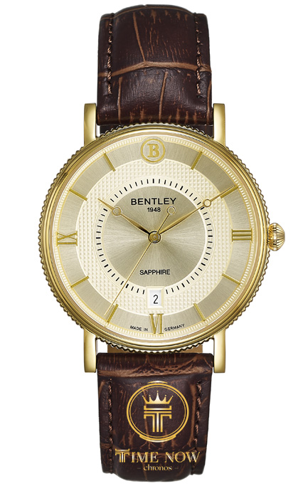 ĐỒNG HỒ BENTLEY BL1865-10MKKD QUARTZ CASE GOLD DÂY DA 40MM
