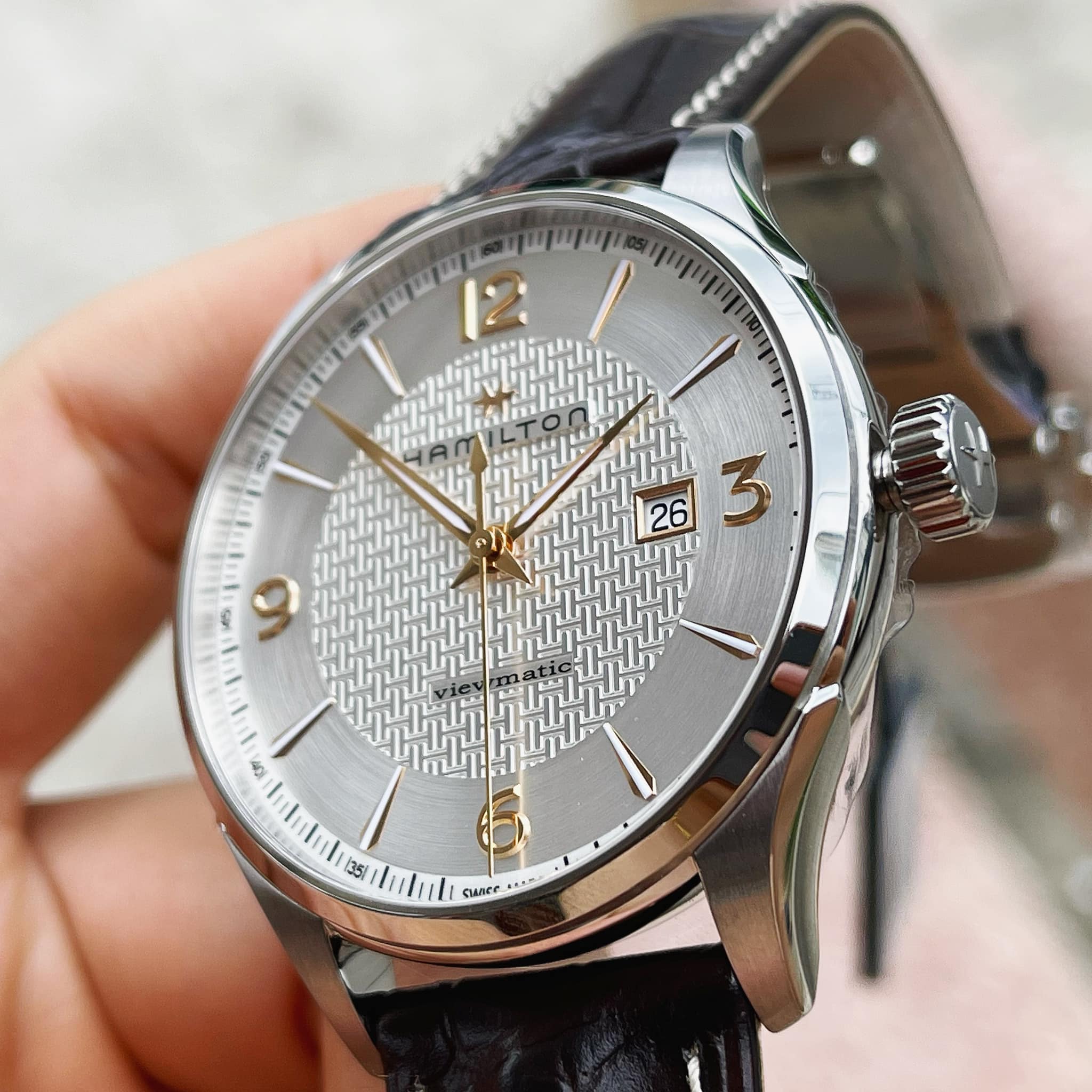 ĐỒNG HỒ HAMILTON H32755551 JAZZMASTER VIEWMATIC AUTOMATIC WATCH 44MM