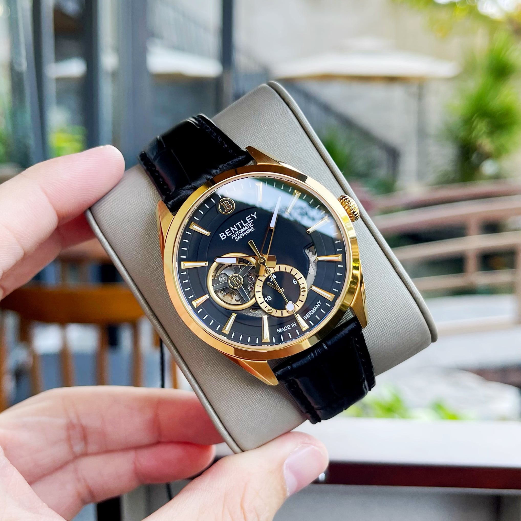 ĐỒNG HỒ NAM BENTLEY BL1831-25MKBB AUTOMATIC DÂY DA