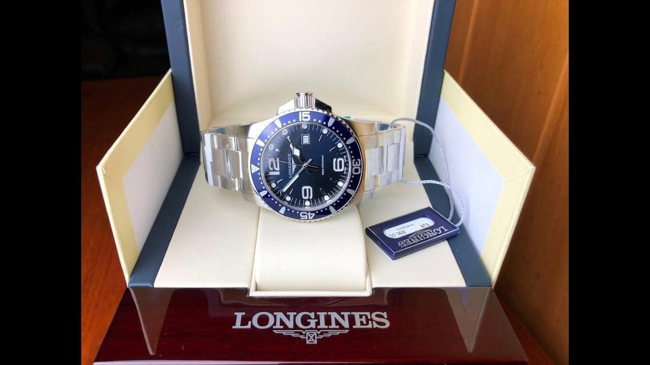 ĐỒNG HỒ NAM LONGINES L3.840.4.96.6 L38404966 HYDRO CONQUEST QUARTZ TONE SILVER DÂY KIM LOẠI